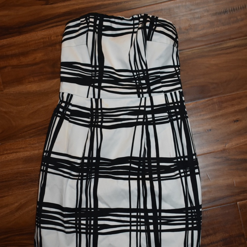 Express Strapless A Line Dress